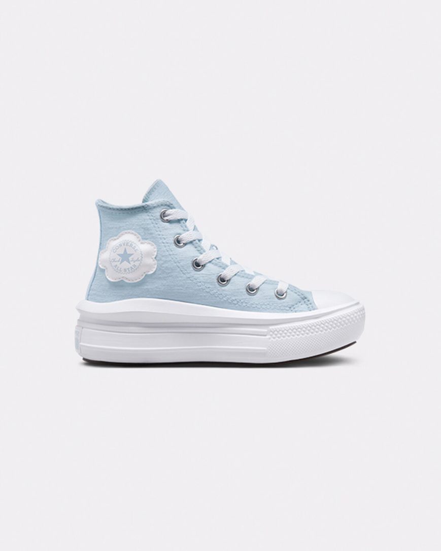 Dívčí Boty Na Platformy Converse Chuck Taylor All Star Move Cloud Patch Vysoké Blankyt | CZ LPWB71